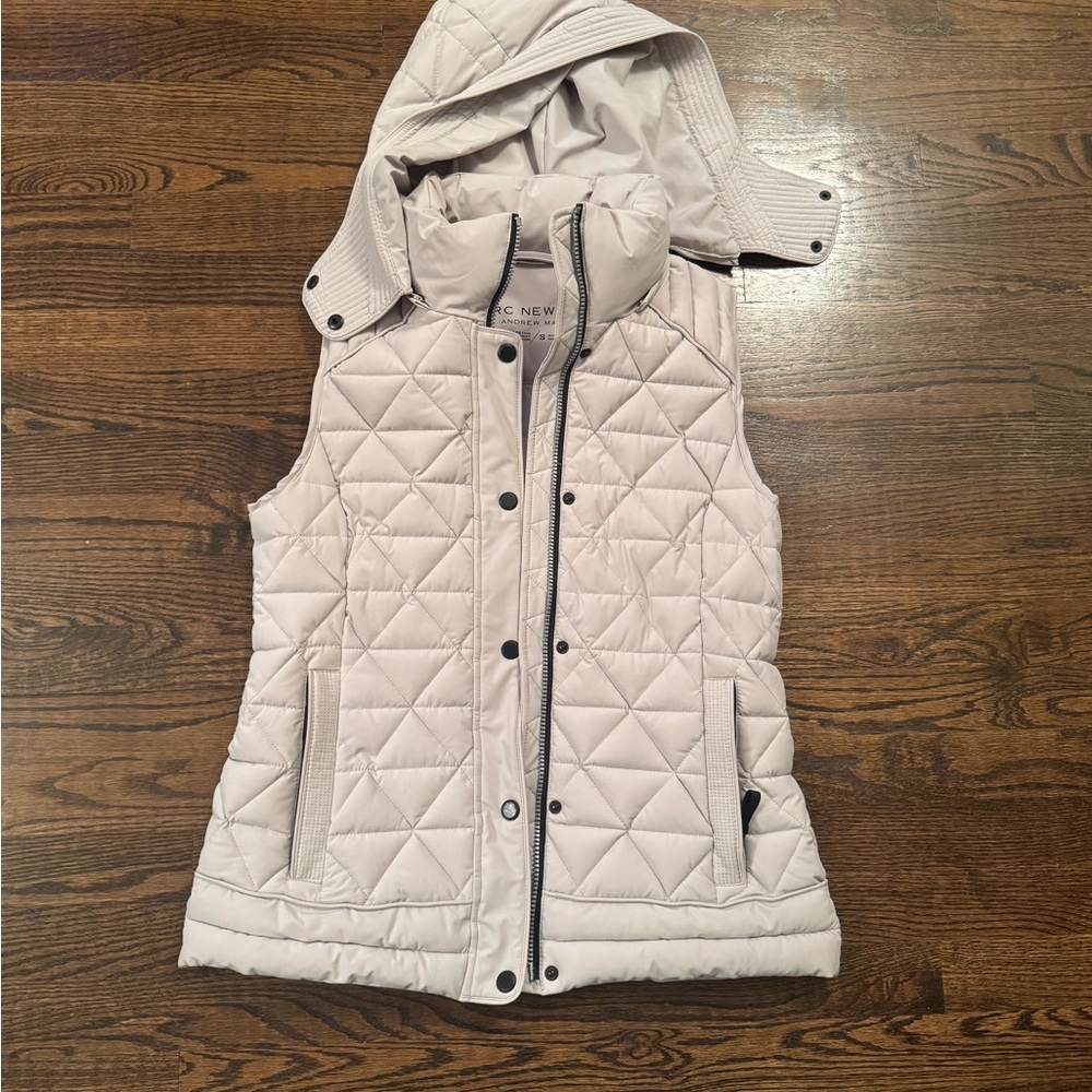 Marc New York Light Gray Quilted Vest